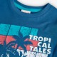 Boboli Синя памучна тениска бебе момче