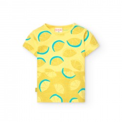 Boboli Памучна тениска basic момиче
