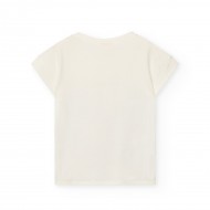 Boboli Бяла памучна тениска момиче
