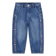 Guess Дънков панталон tencel carrot fit момиче