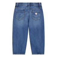 Guess Дънков панталон tencel carrot fit момиче