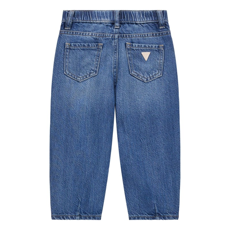 Guess Дънков панталон tencel carrot fit момиче