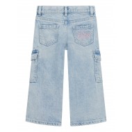 Guess Дънков карго панталон tencel момиче