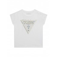 Guess Бяла тениска с къс ръкав момиче