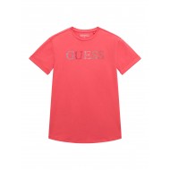 Guess Розова тениска с къс ръкав момиче