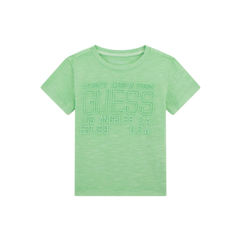 Guess Тениска с къс ръкав garment dye момче