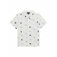 Guess Риза с къс ръкав поплин момче