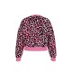 GUESS розов леопардов суитшърт с лого за момиче