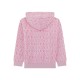 GUESS розов суитшърт с качулка за момиче