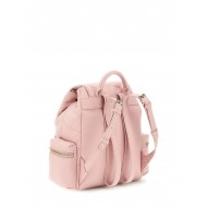 GUESS розова капитонирана раница за момиче с метално лого и преден джоб