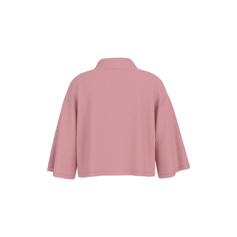 GUESS Розова блуза с копчета и 3/4 ръкави за момиче