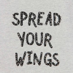 BOBOLI Сива блуза Spread your wings за момиче