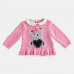 iDO MIni Розова блуза с мече за бебе момиче 